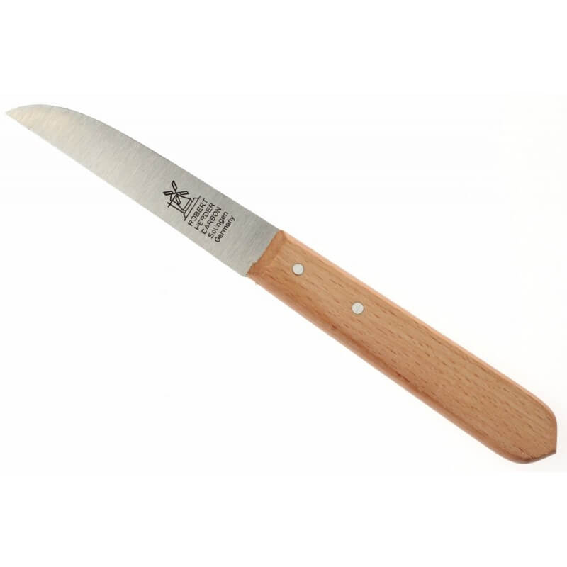 Schwertkrone couteau à éplucher, couteau de cuisine couteau à légumes avec  manche en bois de cerisier longueur de lame 9 cm, qualité Solingen :  : Cuisine et Maison