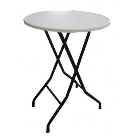 Table Mange-Debout de 80cm - Couleur Blanc - 10102