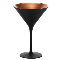 Coupe Cocktail Martini en Verre "Noir/Or" 24cl (6P) STOLZLE - 1409225