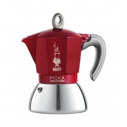 Cafetière "Moka Induction" 4T Inox/Rouge BIALETTI – 6944