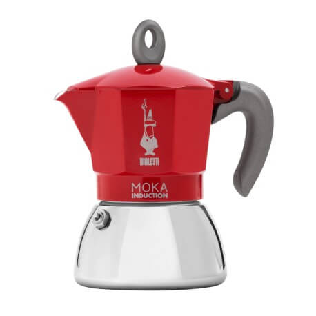 Cafetière "Moka Induction" 2T Inox/Rouge BIALETTI – 6942